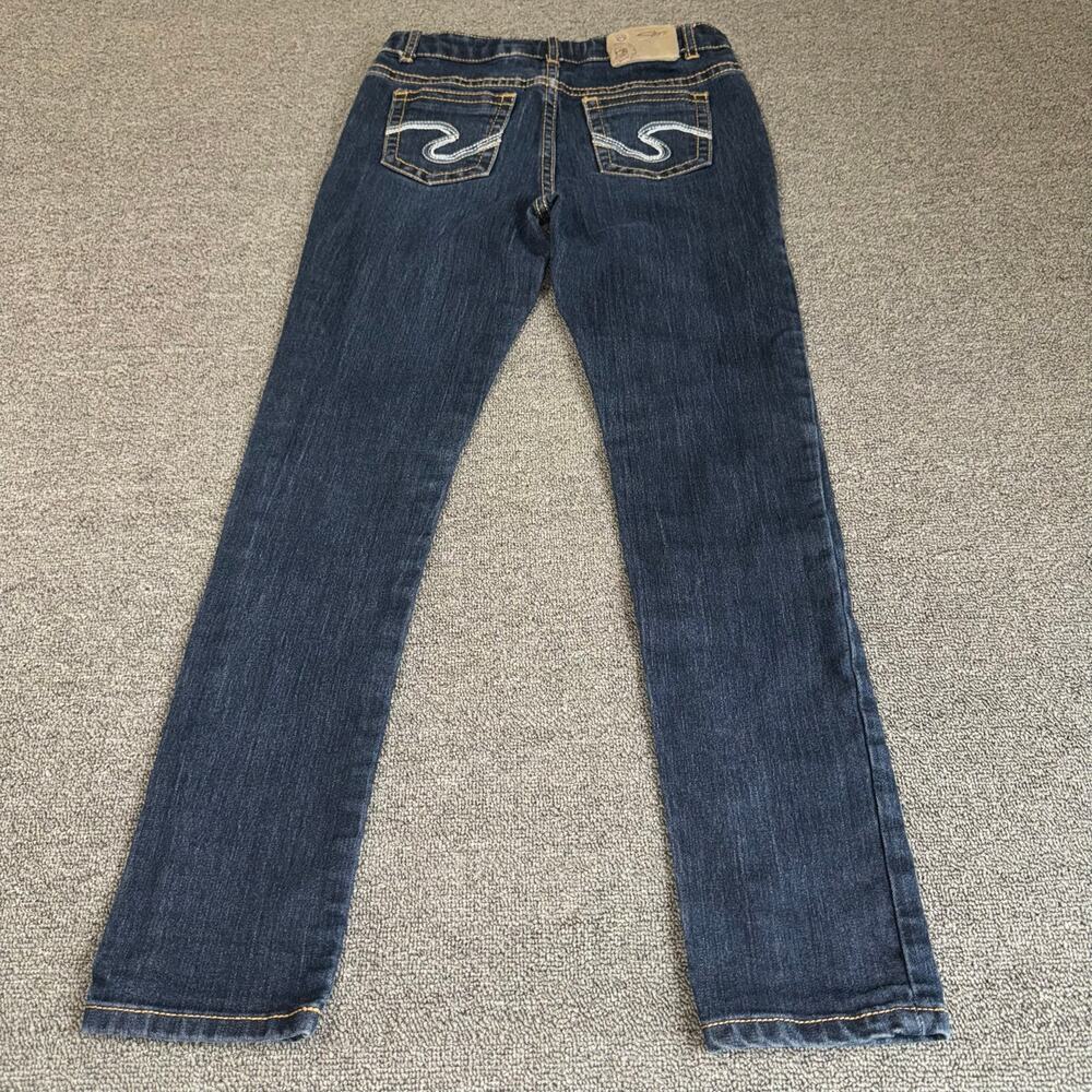 Silver Jeans Co AMY Straight Leg Jeans Girls Youth Size 14 Streetwear Western